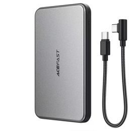 Acefast MagSafe Wireless Powerbank M30 für iPhone - 5000 mAh - 2x USB-C - 20W Schnellladung - Schwarz