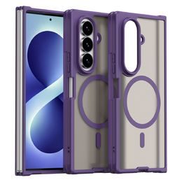 Techsuit HaloFrost II MagSafe Schutzhülle für Samsung Galaxy Z Fold8 Ultra - Magnetische Handyhülle - Violett