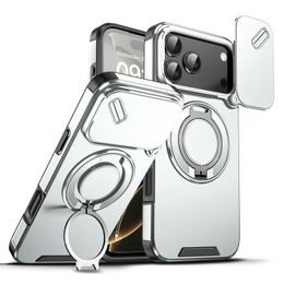 Camslide Stand etui, iPhone 18 Pro Max, srebrn