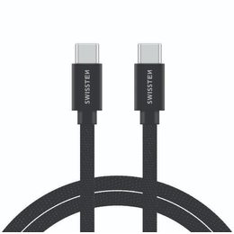 Podatkovni kabel Swissten USB-C / USB-C, 2m crna