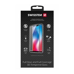 Swissten Ultra durable 3D Full Glue, Védő edzett üveg, Apple iPhone 13 Pro Max, fekete