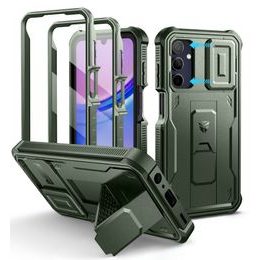 Dexnor 360 Kickstand Camprotector etui za Samsung Galaxy A15, zelen