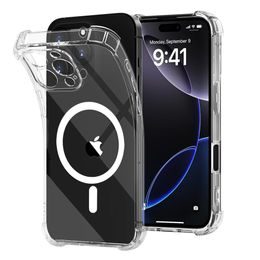 Techsuit Shockproof MagSafe durchsichtige Hülle, iPhone 16 Pro Max