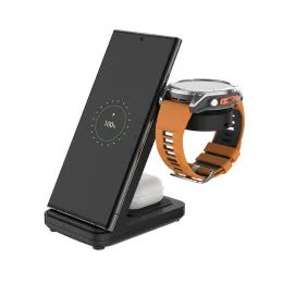FIXED Powerstation 3 az 1-ben vezeték nélküli töltőállomás Garmin-hoz, 15W + 5W + 2,5W, fekete