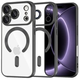 iPhone 17 Pro / 18 Pro ümbris – Techsuit Luxury Crystal MagSafe – must