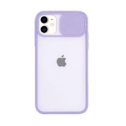 Obal s ochrannou šošovky, iPhone 12, fialový
