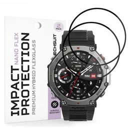 Techsuit Nano Flex, Amazfit T-Rex 3, 2 броя, черни