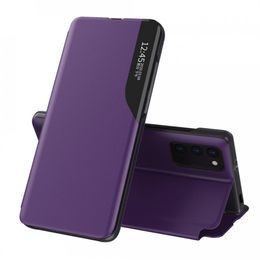 Eco Leather View Case, Xiaomi POCO X3 NFC, lila