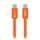 Cablu Forcell F-Energy USB-C - USB-C, QC4.0, PD, 5A, 100W, 1,2 m, portocaliu