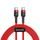 Cablu Baseus Cafule, USB-C, roșu, 1 m (CATKLF-G09)