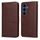 Samsung Galaxy S26 FE ümbris – Magnet Case nahkümbris – pruun