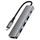 Acefast 5-in-1 Adapter (J16) - USB-C naar 3x USB 3.0, USB-C PD 90W, HDMI 4K@60Hz - Plug & Play - Grijs