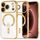 iPhone 17 Pro Max / 18 Pro Max ümbris – Techsuit Luxury Crystal MagSafe – kuldne