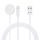 Tech-Protect UltraBoost 2v1 - Lightning a magnetický nabíjací kábel pre Apple Watch, 1,5 m, biely