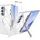 BiQiHR Schutzhülle + HD Schutzfolie für Samsung Galaxy Z Fold7 - 360° Schutz mit Panzerglas und Ständer - Transparent