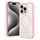 JP MagFit Clear MagSafe obal s N52 magnetem, iPhone 15 Pro, světle růžový