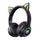 Onikuma B90 Gaming Headset Bluetooth - met LED Kattenoortjes - Zwart