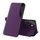Eco Leather View Case Schutzhülle für Samsung Galaxy A27 5G - Kunstleder Flip Case mit Standfunktion - Violett