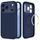 iPhone 17 Pro / 18 Pro dėklas – Tech-Protect Uniq MagSafe CC – tamsiai mėlyna