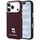 Karl Lagerfeld Grained Leather KH Metal MagSafe ümbris iPhone 17 Pro / 18 Pro – burgundia