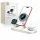 Tech-Protect A51 ArcticBoost 3in1 Kabelloses MagSafe Ladegerät - 25 W - Qi 2.2 - Weiß