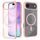 JP MagFit Clear MagSafe θήκη με μαγνήτη N52, iPhone Air, ανοιχτό ροζ