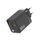 65W GaN φορτιστής με USB-A και USB-C, με πτυσσόμενο καλώδιο USB-C και γρήγορη φόρτιση, QC3.0, PD 3.0, μαύρος