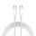 Kabel JP USB-C do USB-C, PD60W, QC 4.0, 3A, 480Mb/s, biały, 1,2 metra
