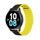 Dux Ducis univerzális mágneses szíj, Samsung Galaxy Watch 3 45mm / S3 / Huawei Watch Ultimate / GT3 SE 46mm (22mm LD verzió), fekete és sárga színű