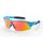 West Biking Kinder Fahrradbrille für Outdoor-Aktivitäten - Photochromatische Sportbrille - Blau/Bunt
