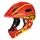Casco da ciclismo per bambini Wozinsky con luce posteriore USB S, rosso