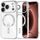 iPhone 17 Pro Max / 18 Pro Max ümbris – Techsuit Luxury Crystal MagSafe – hõbedane