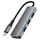 Acefast 4-in-1 Adapter (J15) - USB-C naar 4x USB 3.0 - 5 Gb/s - Plug & Play - Grijs