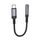 Borofone Audio Adapter (BV24) USB-C auf 3,5mm Klinke für moderne Smartphones - DAC Chip - 15 cm - Grau