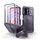 Dexnor 360 Kickstand Camprotector obal Samsung Galaxy A27, fialový