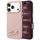 Karl Lagerfeld Grained Leather Resin Sign Logo MagSafe ümbris iPhone 17 Pro Max / 18 Pro Max – roosa