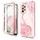 Samsung Galaxy S21 Ultra dėklas – Suritch 360 Marble – rožinė
