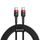 Baseus Cafule kabel, USB-C, črno-rdeč, 2 m (CATKLF-H91)
