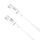 Καλώδιο XO NB-Q190A PD USB-C - USB-C, 1 m, λευκό