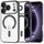 iPhone 17 Pro / 18 Pro aizsargvāciņš – Techsuit Luxury Crystal MagSafe – melns