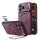 iPhone 17 Pro / 18 Pro dėklas – ESR Classic Hybrid Kickstand MagSafe – vyno raudona