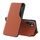 Eco Leather View Case Schutzhülle für Samsung Galaxy A27 5G - Kunstleder Flip Case mit Standfunktion - Orange