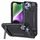 Techsuit Hybrid Armor Kickstand, iPhone 13, fekete