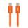 Cablu Forcell F-Energy USB-C - USB-C, QC4.0, PD, 3A, 60W, 1,2 m, portocaliu
