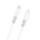 Dudao L25SX kabel USB-C - Lightning, 30W, 1 m, bel