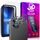 JP Mega Pack Panzerglas-Set, 3 Displayschutzfolien mit Applikator + 2 Kameralinsen-Schutzfolien, iPhone 13 Mini