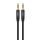 Budi AUX kabel Mini Jack 3,5 mm do Mini Jack 3,5 mm, 1 m, črn