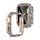 JP Watch etui Crystal, Apple Watch 7 / 8 / 9, 41 mm, srebrn