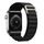 Najlonski remen, Apple Watch 42 / 44 / 45 / 49 mm, dizajn 2, crni