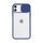 Obal s ochrannou šošovky, iPhone X, modrý